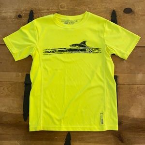 Zero x Posur Boys Neon Yellow Sweat Wicking Tee Shirt